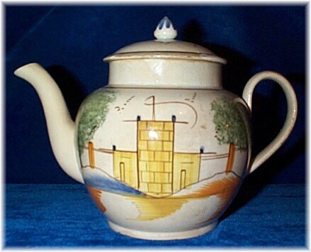 Leeds Castle teapot before restoration